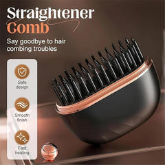 Mini Hair Straightener, Portable Hair Straighteners Brush